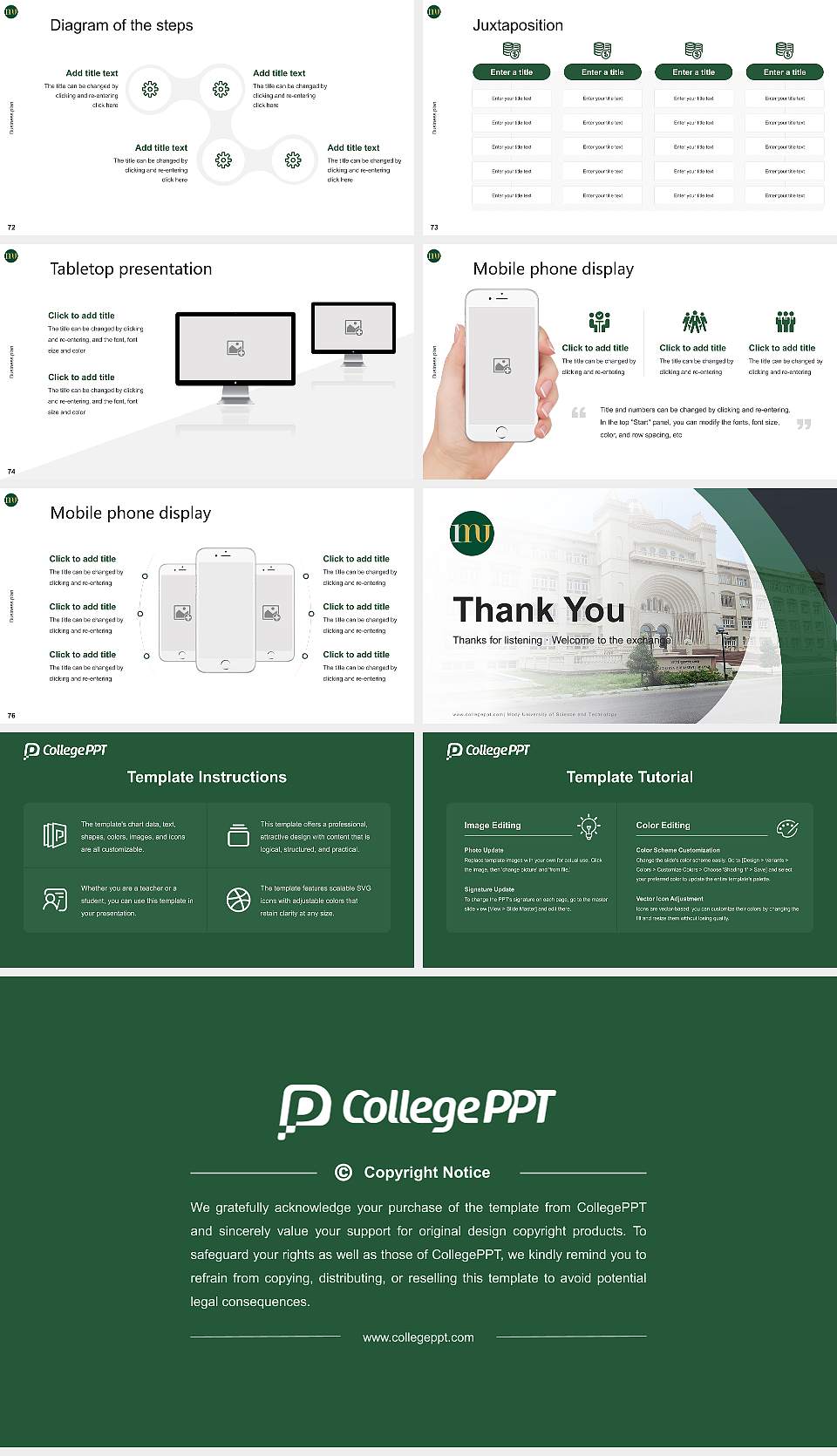 Mody University of Science and Technology Competition/Entrepreneurship Contest PPT Template16:9 ratio PPT effect preview image9