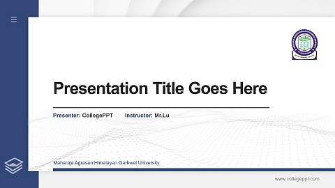 Maharaja Agrasen Himalayan Garhwal University Thesis Proposal/Graduation Defense PPT Template
