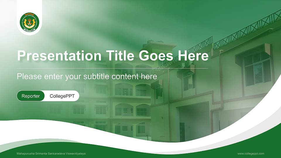 Mahapurusha Srimanta Sankaradeva Viswavidyalaya Lecture Sharing and Networking Event PPT Template16:9 ratio PPT effect preview image