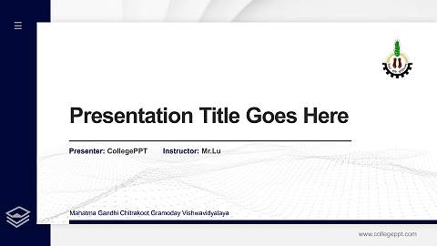 Mahatma Gandhi Chitrakoot Gramoday Vishwavidyalaya Thesis Proposal/Graduation Defense PPT Template