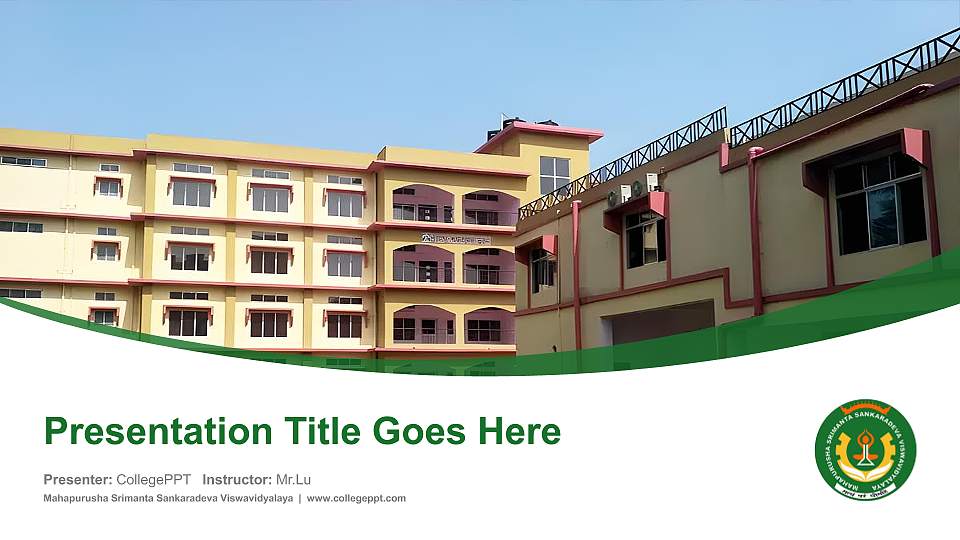 Mahapurusha Srimanta Sankaradeva Viswavidyalaya Course/Courseware Creation PPT Template16:9 ratio PPT effect preview image