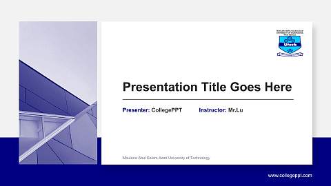 Maulana Abul Kalam Azad University of Technology General PPT Template