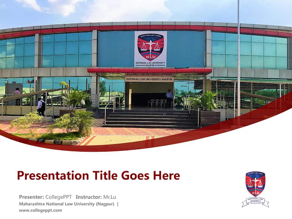 Maharashtra National Law University (Nagpur) Course/Courseware Creation PPT Template4:3 ratio PPT effect preview image5