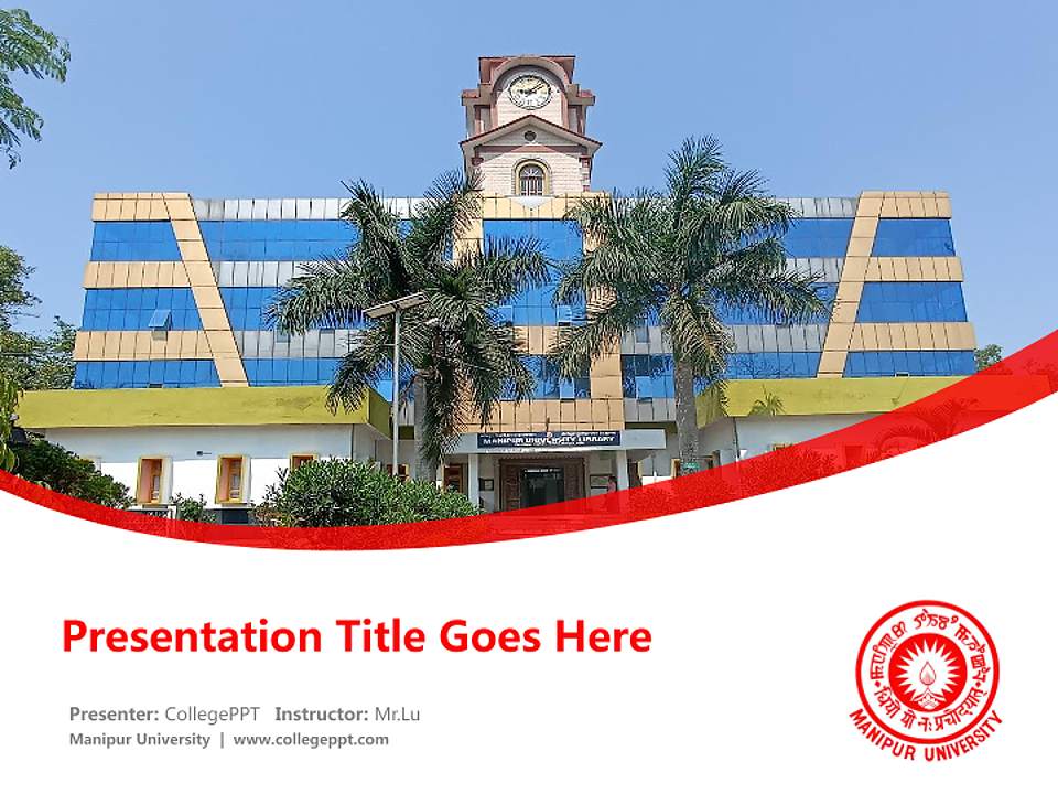 Manipur University Course/Courseware Creation PPT Template4:3 ratio PPT effect preview image5