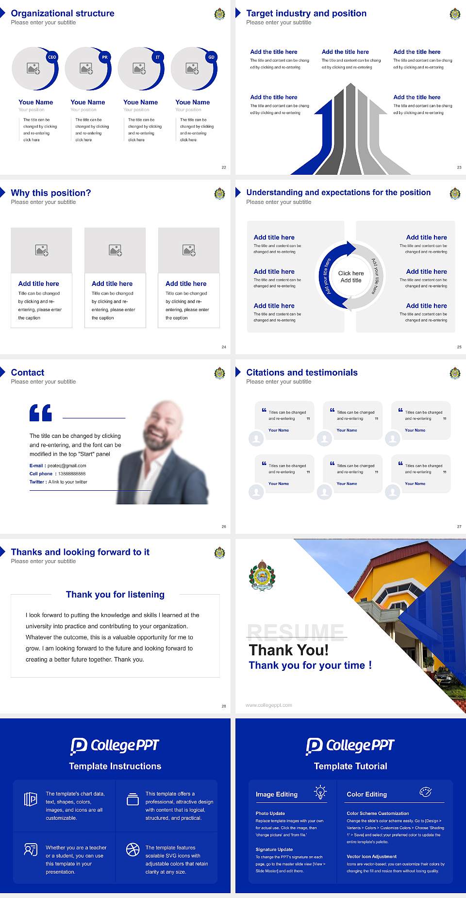 Mangalore University Resume PPT Template4:3 ratio PPT effect preview image4