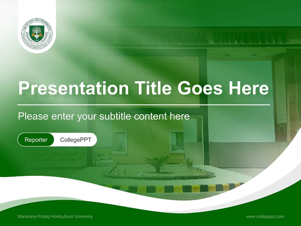 Maharana Pratap Horticultural University Lecture Sharing and Networking Event PPT Template4:3 ratio PPT effect preview image4