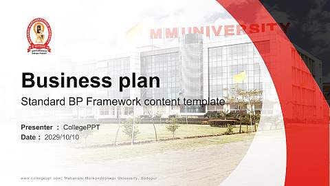 Maharishi Markandeshwar University, Sadopur Competition/Entrepreneurship Contest PPT Template