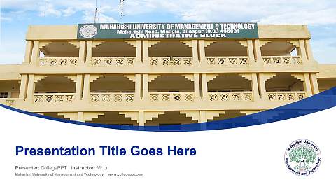 Maharishi University of Management and Technology Course/Courseware Creation PPT Template