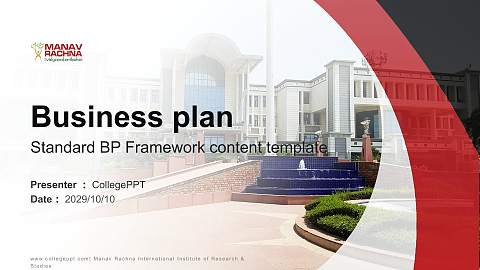 Manav Rachna International Institute of Research & Studies Competition/Entrepreneurship Contest PPT Template