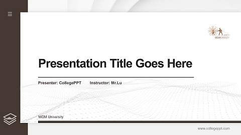 MGM University Thesis Proposal/Graduation Defense PPT Template
