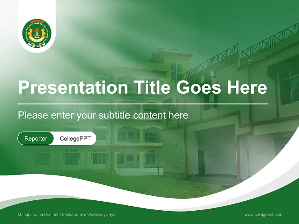 Mahapurusha Srimanta Sankaradeva Viswavidyalaya Lecture Sharing and Networking Event PPT Template4:3 ratio PPT effect preview image4