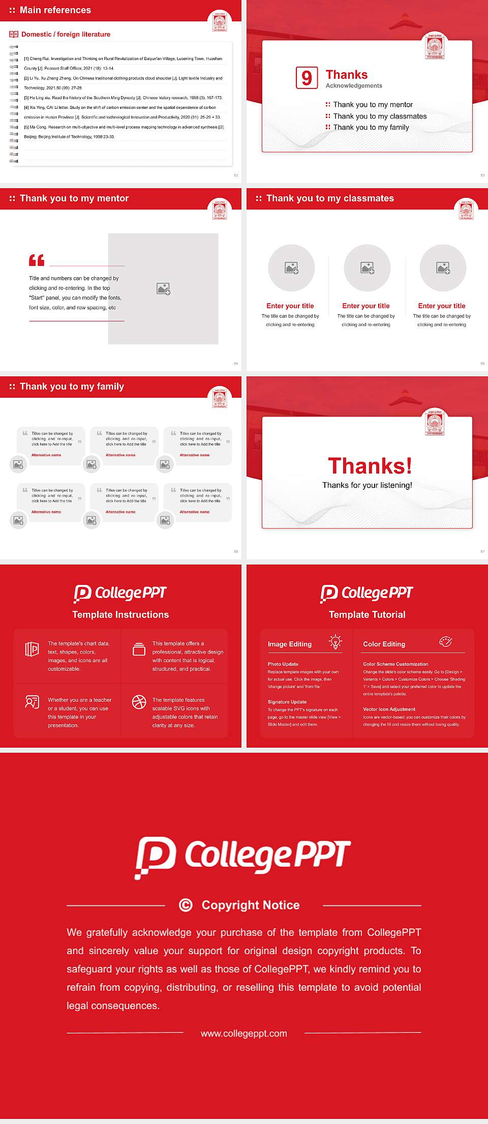Magadh University Graduation Thesis Defense PPT Template4:3 ratio PPT effect preview image7