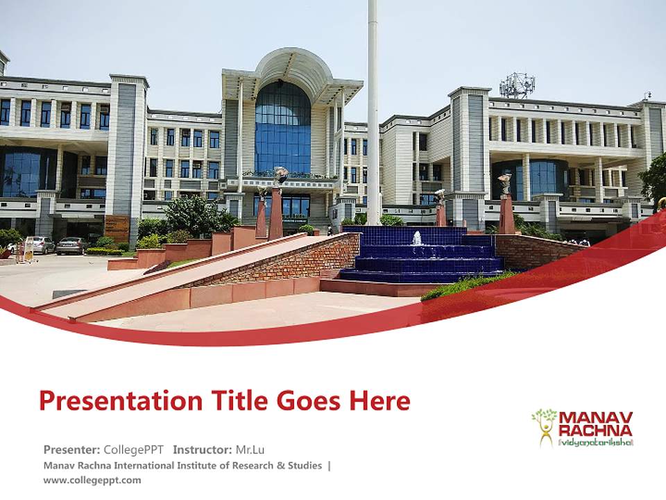 Manav Rachna International Institute of Research & Studies Course/Courseware Creation PPT Template4:3 ratio PPT effect preview image5