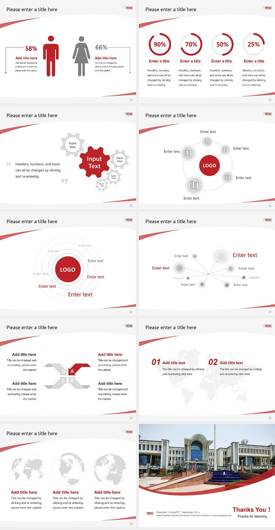 Manav Rachna International Institute of Research & Studies Course/Courseware Creation PPT Template4:3 ratio PPT effect preview image4