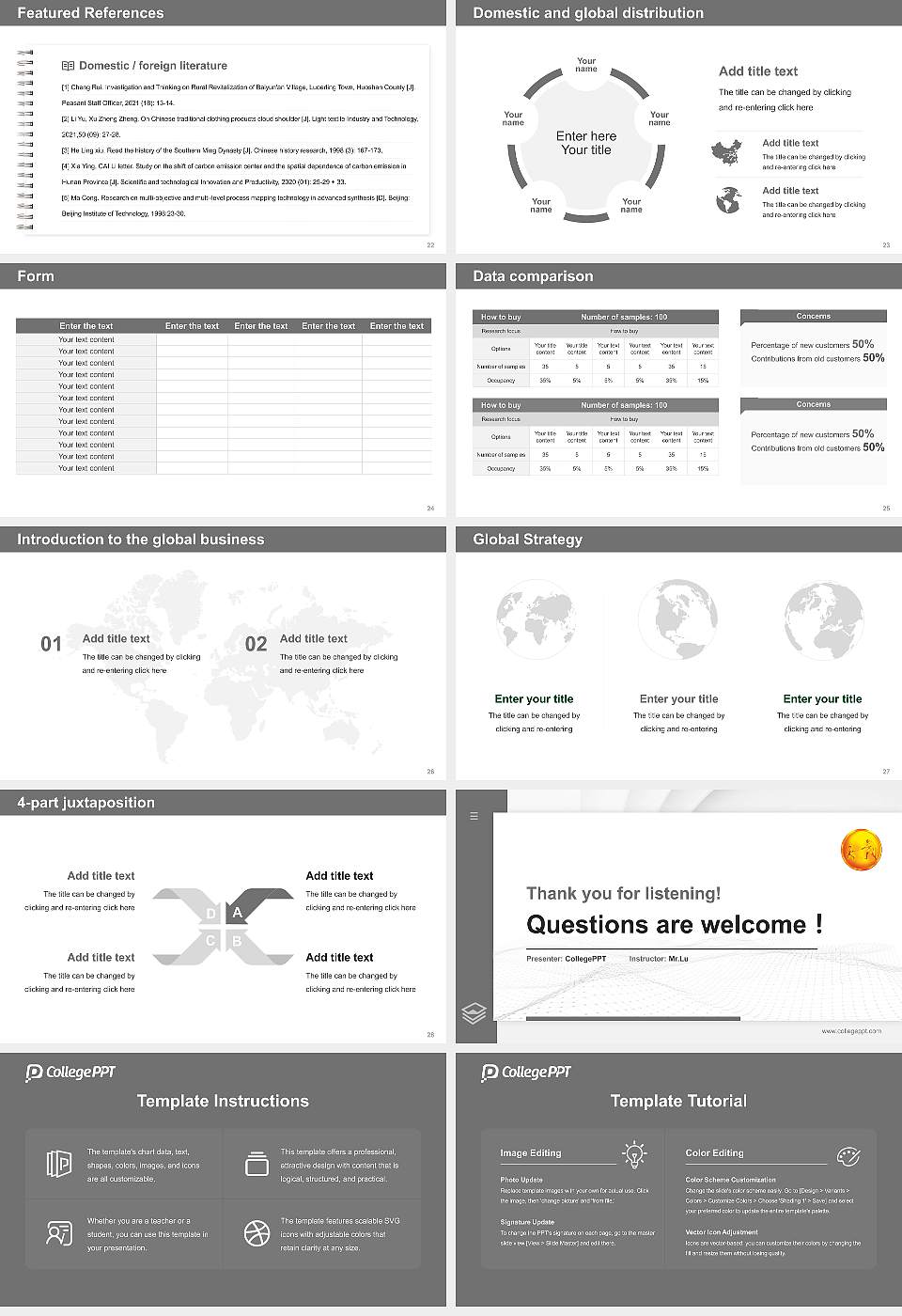 MGM Institute of Health Sciences Thesis Proposal/Graduation Defense PPT Template16:9 ratio PPT effect preview image4