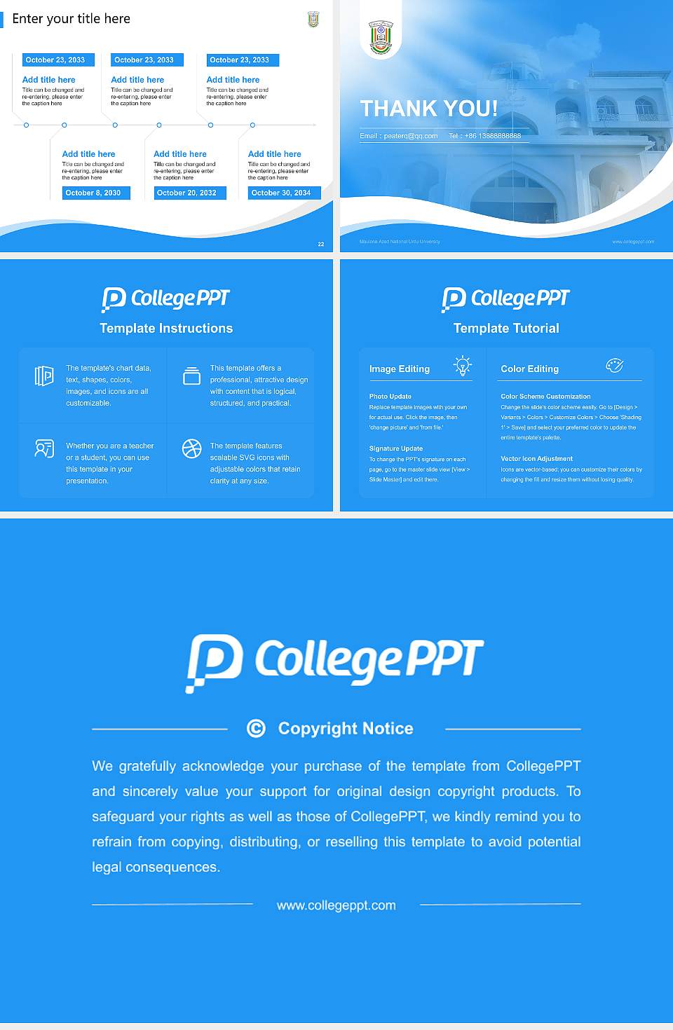 Maulana Azad National Urdu University Lecture Sharing and Networking Event PPT Template4:3 ratio PPT effect preview image4