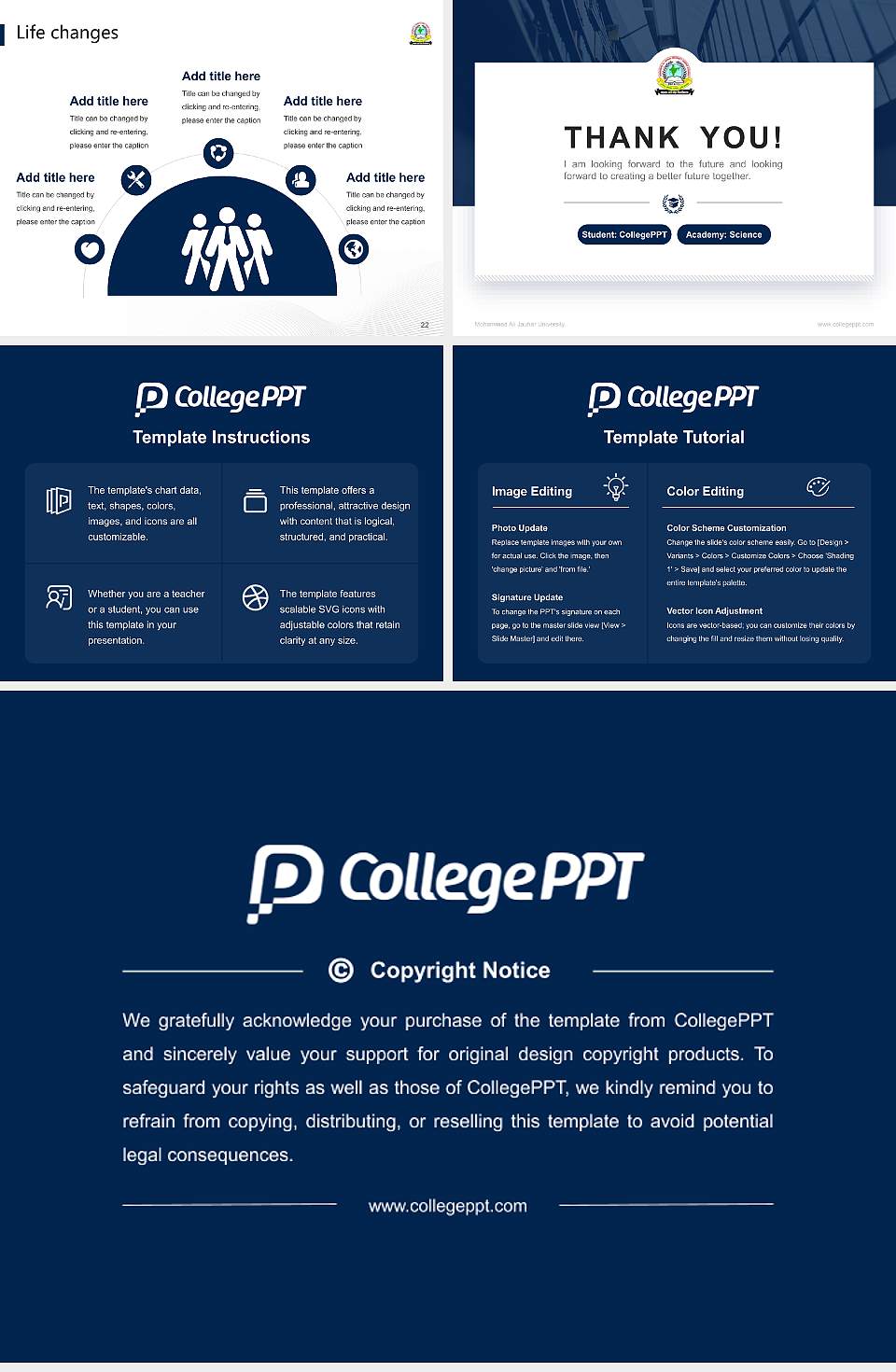 Mohammad Ali Jauhar University National Scholarship Defense PPT Template4:3 ratio PPT effect preview image4