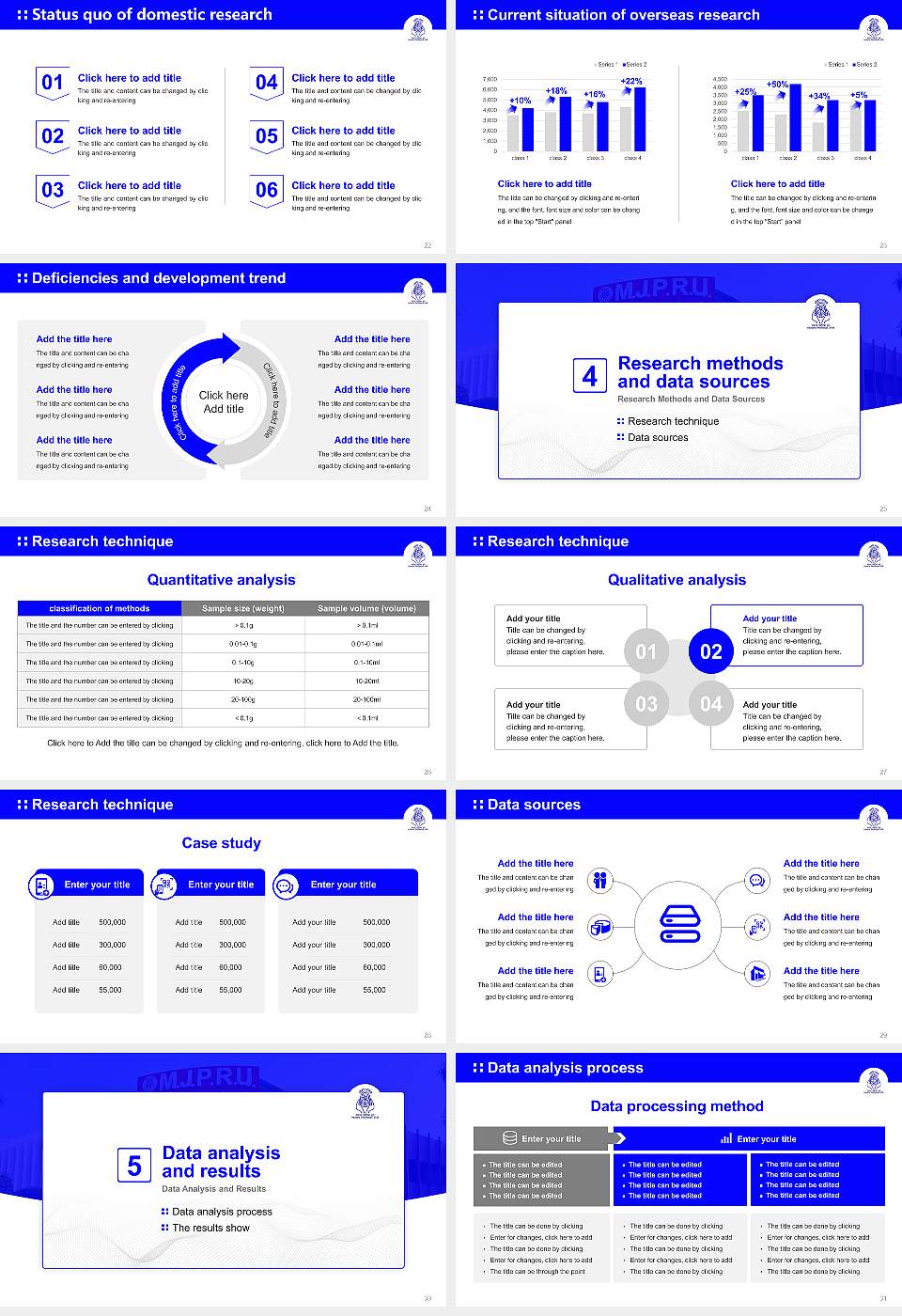 Mahatma Jyotiba Phule Rohilkhand University Graduation Thesis Defense PPT Template16:9 ratio PPT effect preview image4