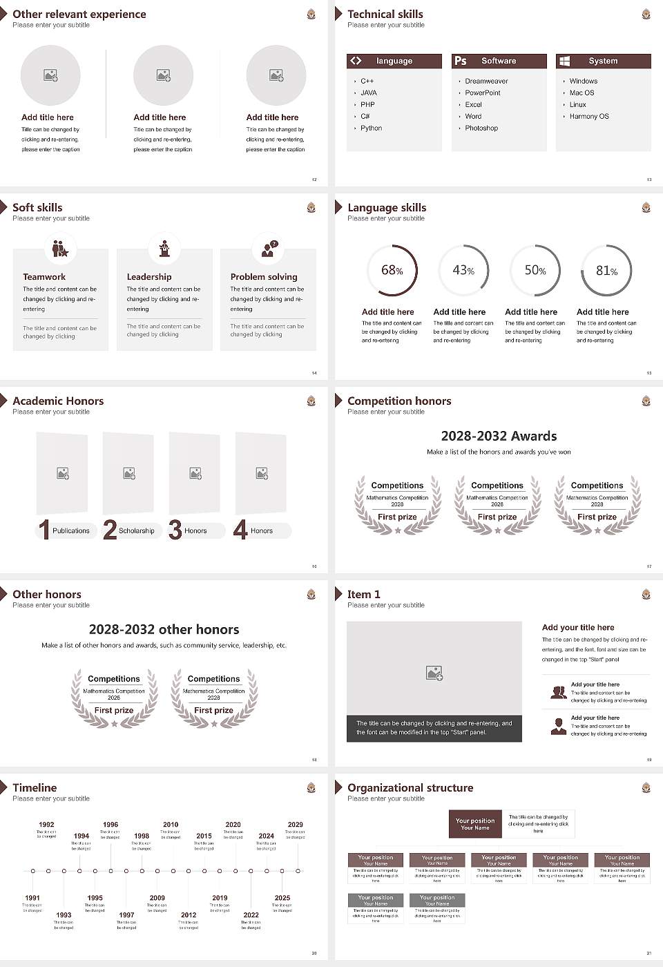 Maganbhai Adenwala Mahagujarat University Resume PPT Template16:9 ratio PPT effect preview image3
