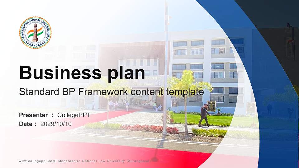 Maharashtra National Law University (Aurangabad) Competition/Entrepreneurship Contest PPT Template16:9 ratio PPT effect preview image