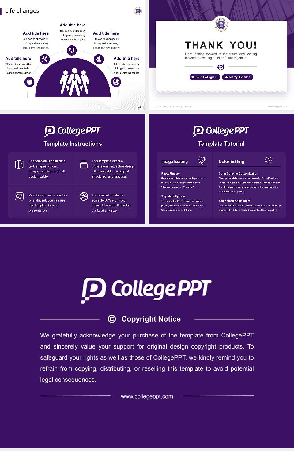 MIT Art Design & Technology University National Scholarship Defense PPT Template4:3 ratio PPT effect preview image4