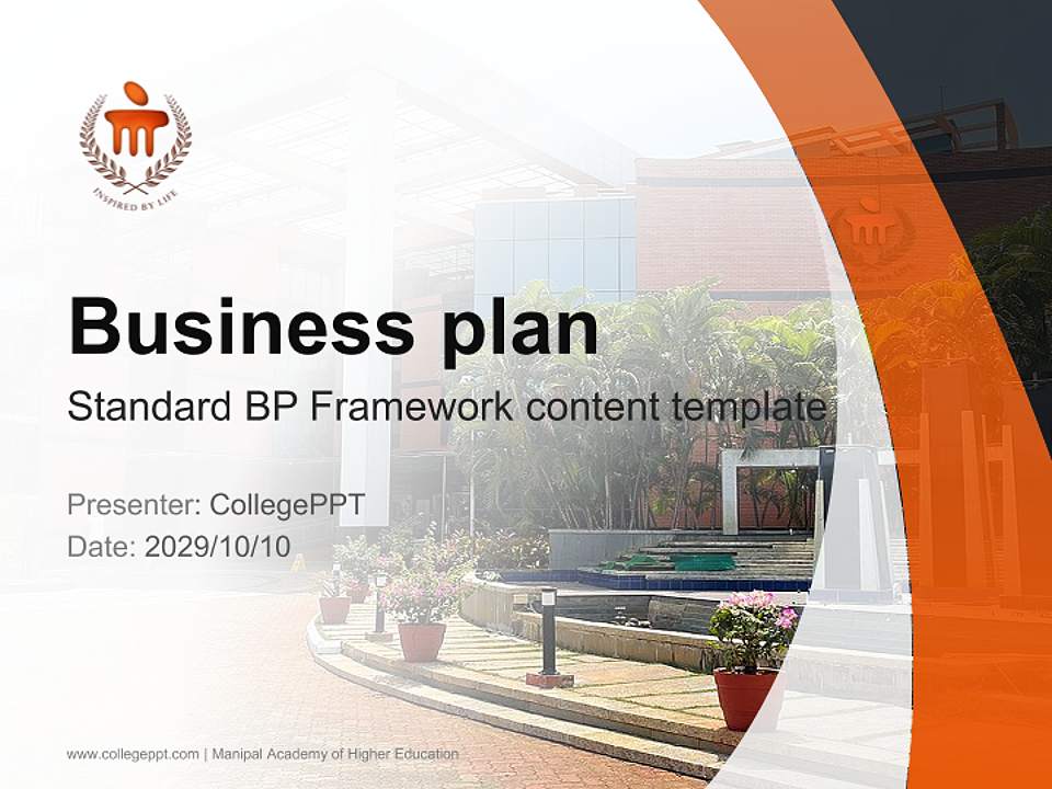 Manipal Academy of Higher Education Competition/Entrepreneurship Contest PPT Template4:3 ratio PPT effect preview image9