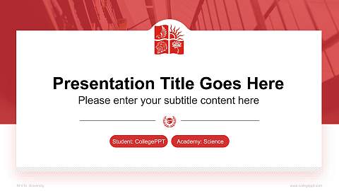 M.V.N. University National Scholarship Defense PPT Template