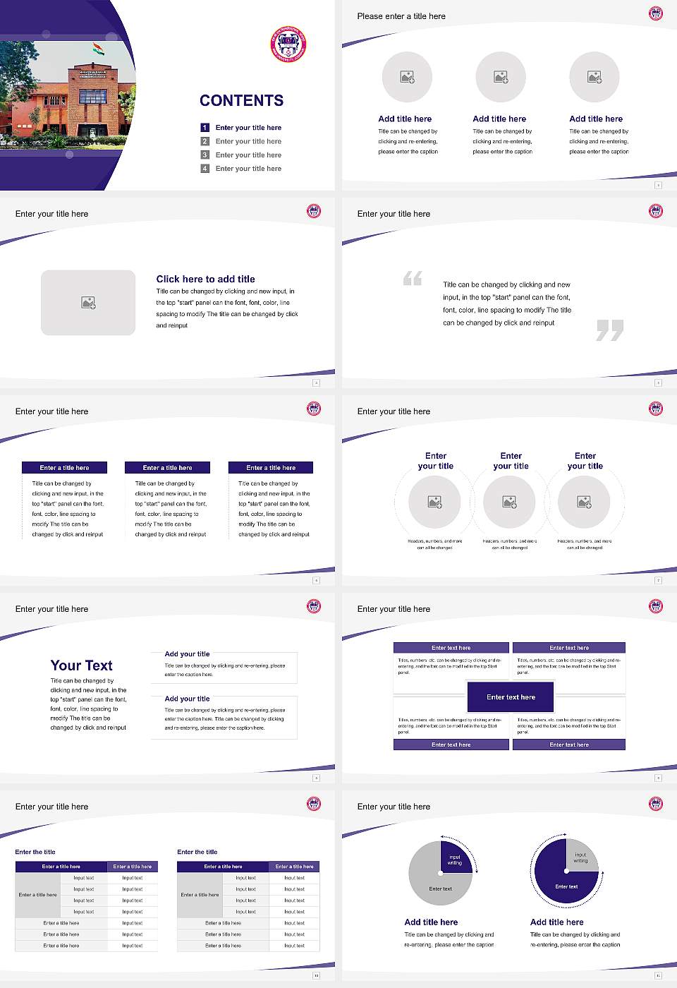 M.B.M. University Course/Courseware Creation PPT Template16:9 ratio PPT effect preview image2