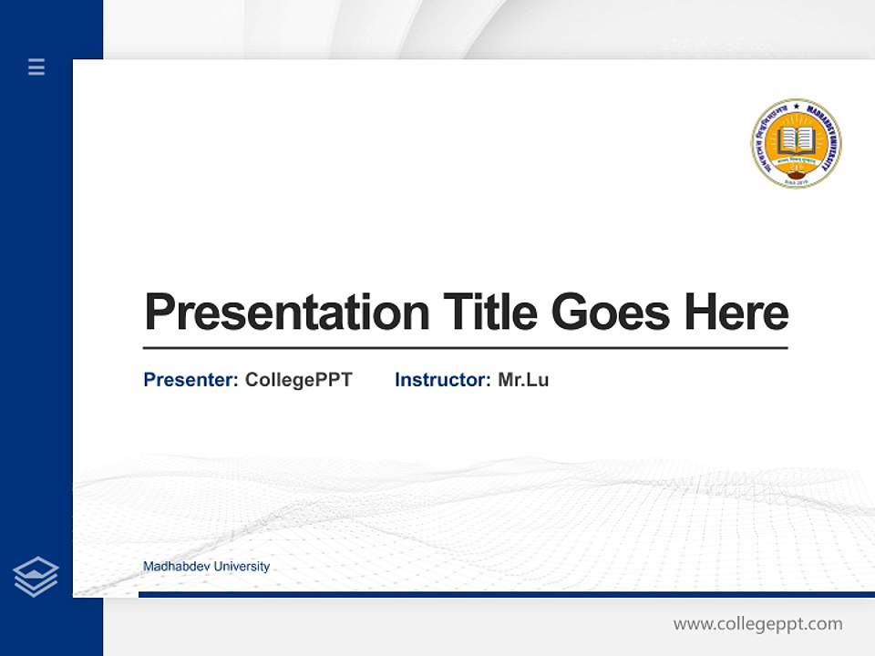 Madhabdev University Thesis Proposal/Graduation Defense PPT Template4:3 ratio PPT effect preview image5