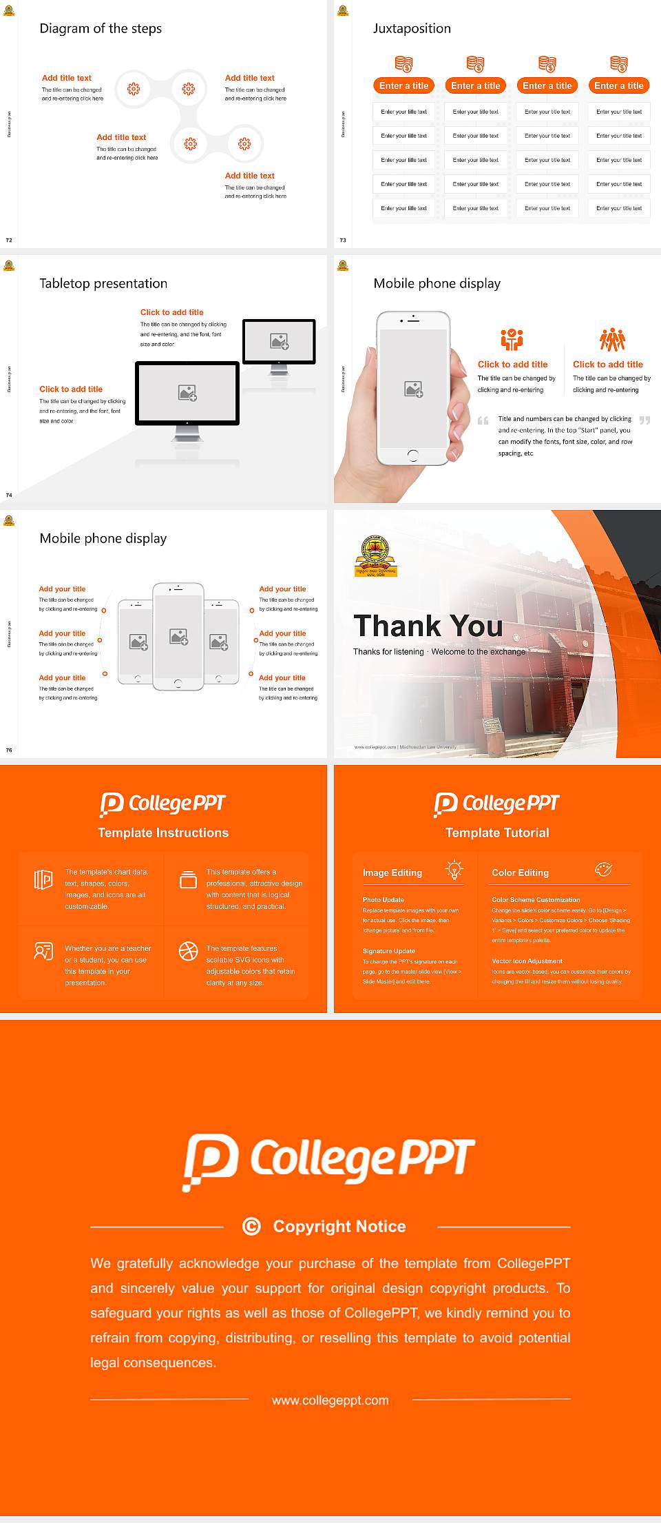 Madhusudan Law University Competition/Entrepreneurship Contest PPT Template4:3 ratio PPT effect preview image9