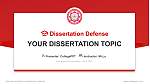 Maa Shakumbhari University Graduation Thesis Defense PPT Template
