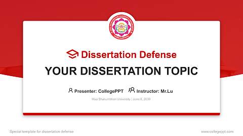 Maa Shakumbhari University Graduation Thesis Defense PPT Template