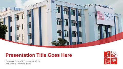 M.V.N. University Course/Courseware Creation PPT Template