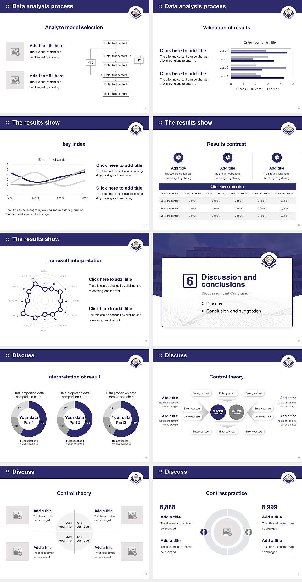 M.P. Bhoj (Open) University Graduation Thesis Defense PPT Template4:3 ratio PPT effect preview image5