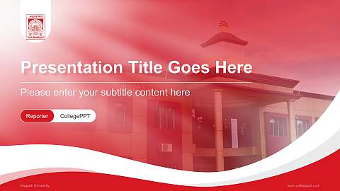 Magadh University Lecture Sharing and Networking Event PPT Template