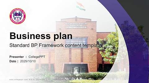 M.B.M. University Competition/Entrepreneurship Contest PPT Template