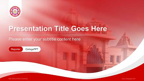 Maa Shakumbhari University Lecture Sharing and Networking Event PPT Template