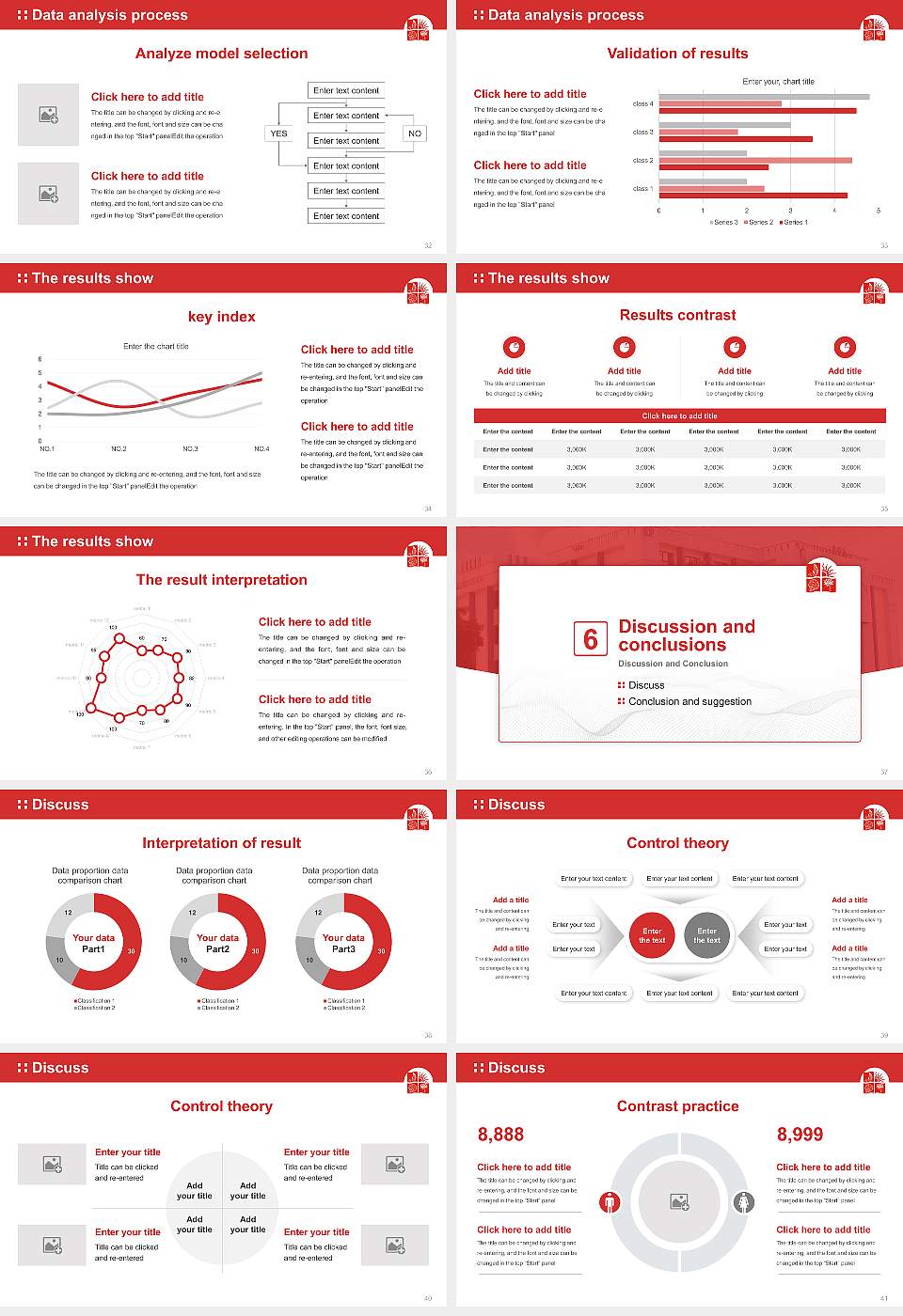 M.V.N. University Graduation Thesis Defense PPT Template16:9 ratio PPT effect preview image5