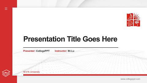 M.V.N. University Thesis Proposal/Graduation Defense PPT Template