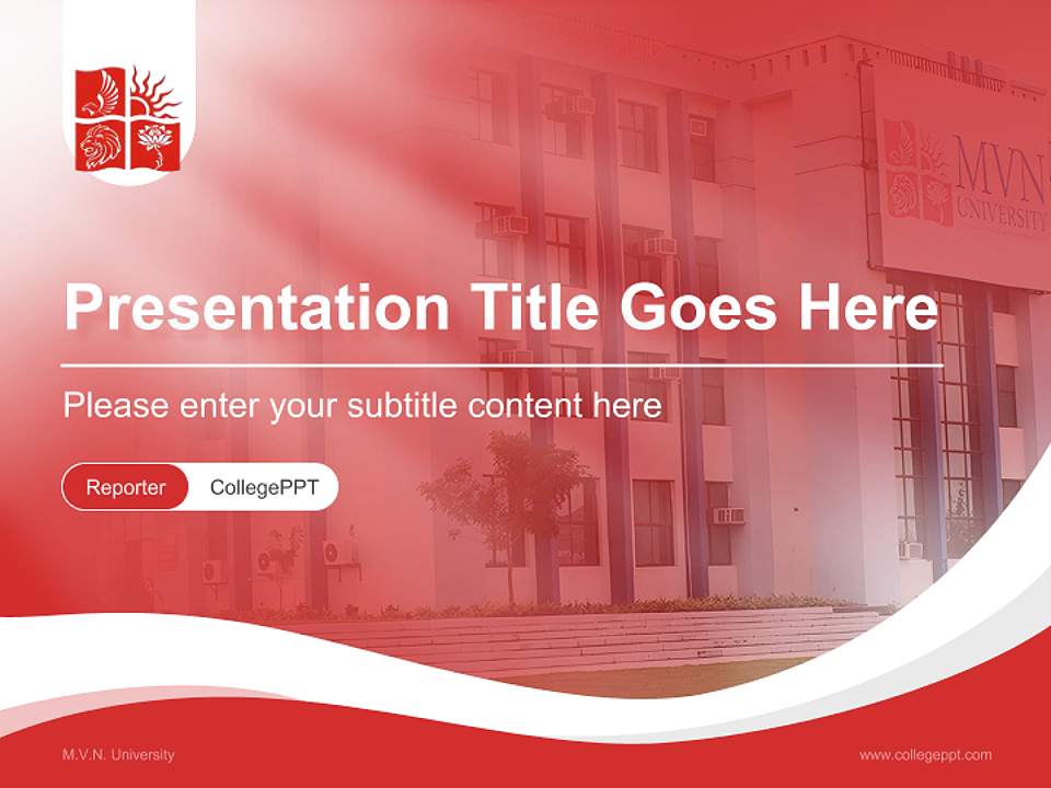 M.V.N. University Lecture Sharing and Networking Event PPT Template4:3 ratio PPT effect preview image4