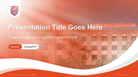 M.S. Ramaiah University of Applied Sciences Lecture Sharing and Networking Event PPT Template