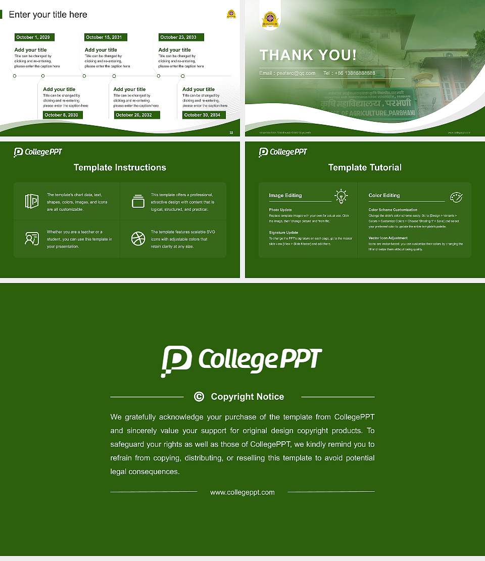 Vasantrao Naik Marathwada Krishi Vidyapeeth Lecture Sharing and Networking Event PPT Template16:9 ratio PPT effect preview image4