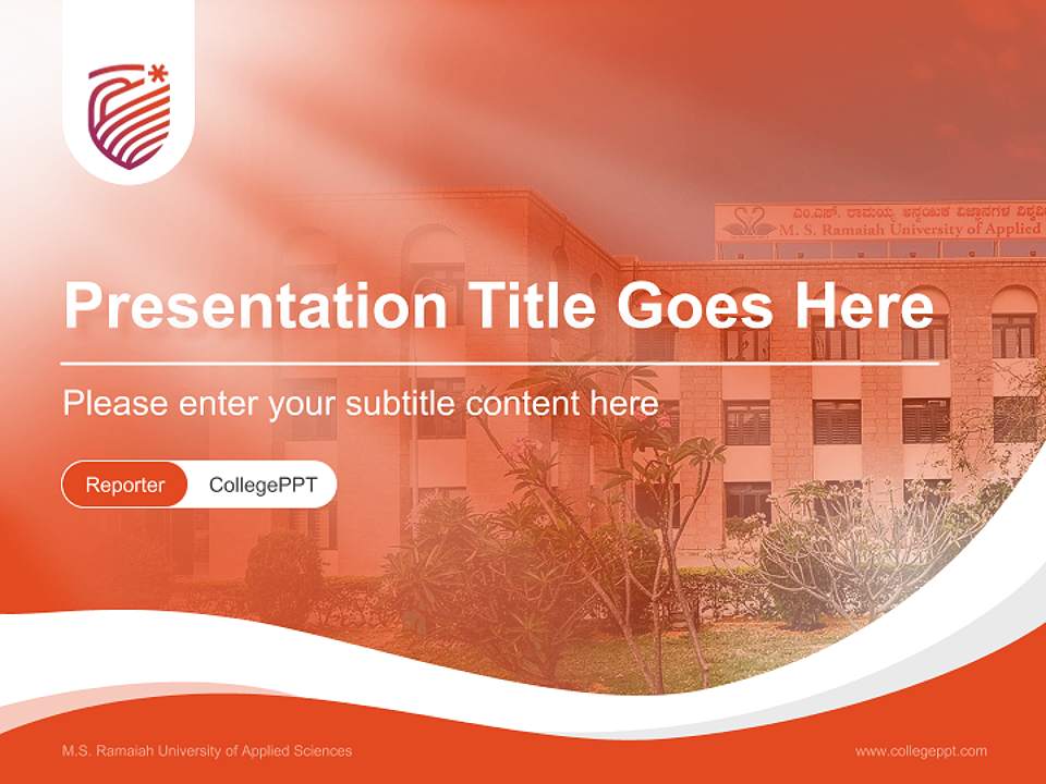 M.S. Ramaiah University of Applied Sciences Lecture Sharing and Networking Event PPT Template4:3 ratio PPT effect preview image4