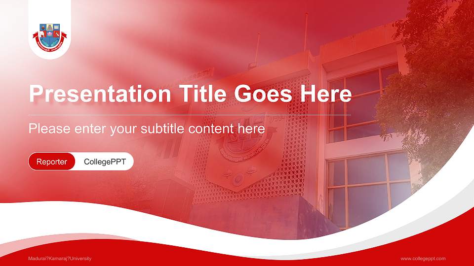 Madurai?Kamaraj?University Lecture Sharing and Networking Event PPT Template16:9 ratio PPT effect preview image