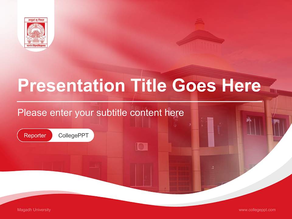 Magadh University Lecture Sharing and Networking Event PPT Template4:3 ratio PPT effect preview image4