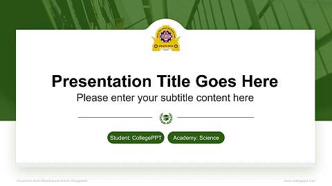 Vasantrao Naik Marathwada Krishi Vidyapeeth National Scholarship Defense PPT Template