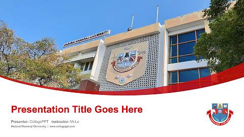 Madurai?Kamaraj?University Course/Courseware Creation PPT Template