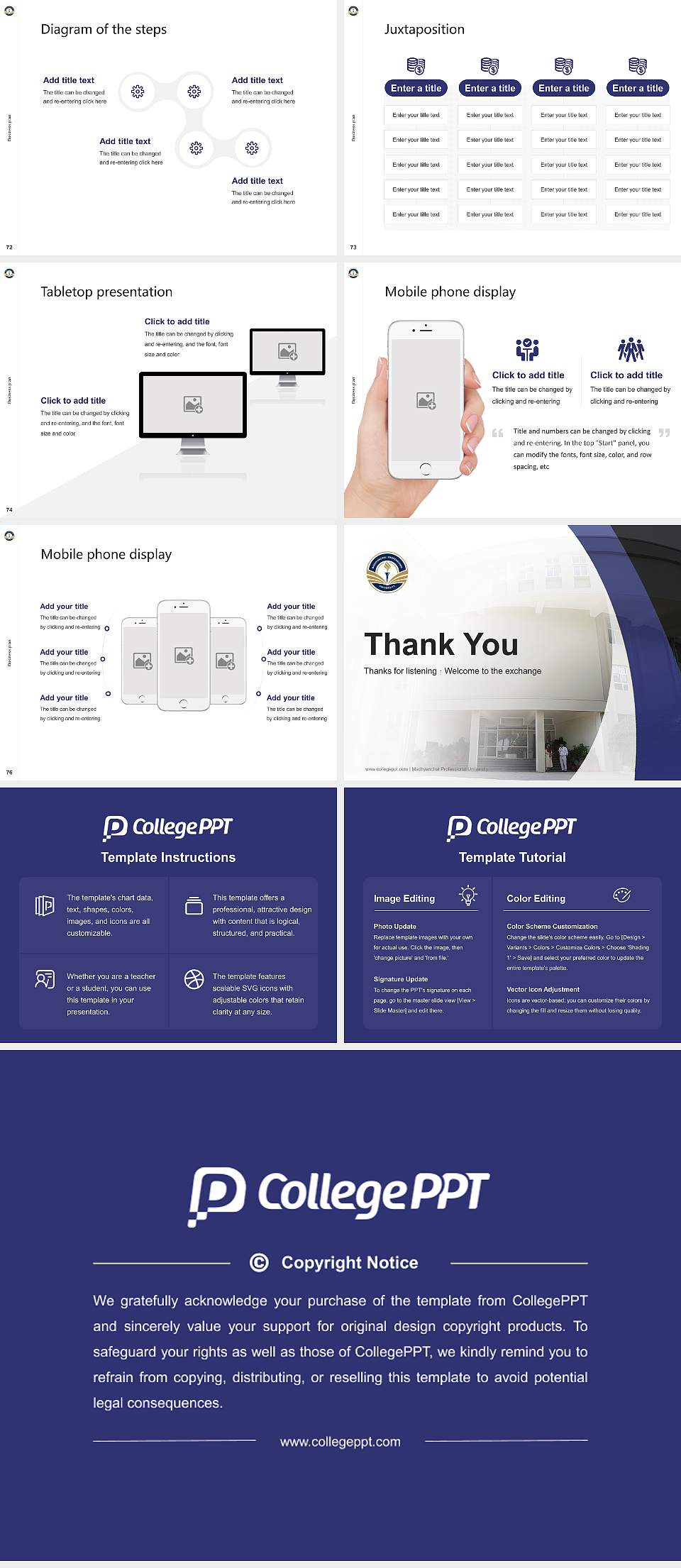 Madhyanchal Professional University Competition/Entrepreneurship Contest PPT Template4:3 ratio PPT effect preview image9