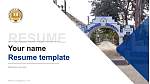 Madhabdev University Resume PPT Template