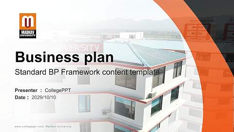 Madhav University Competition/Entrepreneurship Contest PPT Template